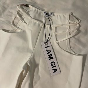 iamgia lucid pant white straps